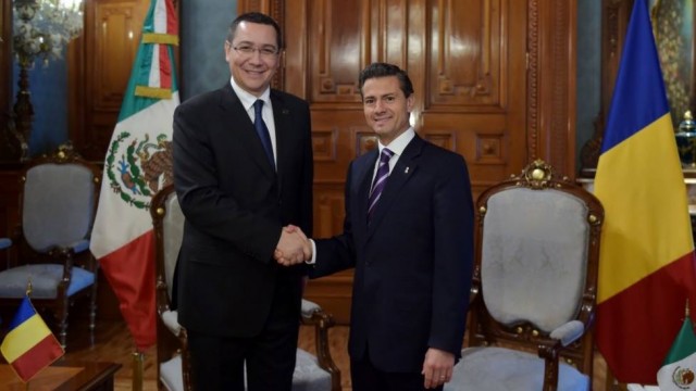 Victor Ponta si președintele mexican, 