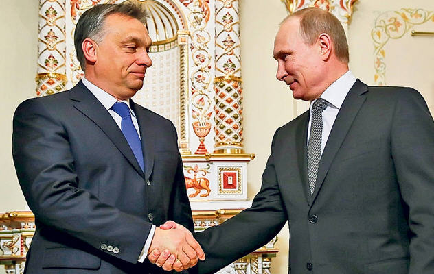 Viktor Orban si Vladimir Putin, sursa: putin-and-orban hungarianfreepress.com