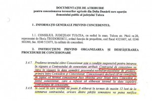 Consiliul Județean Tulcea a trecut în caietul de sarcini mai multe prevederi care o exonerează de orice obligație în cazul în care va pierde procesele cu Agrodelta Sireasa