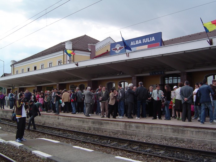 tren spre Alba Iulia