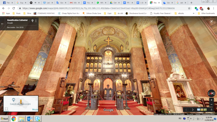 Catedrala reintregirii neamului din Alba Iulia noi colecții Google Street View