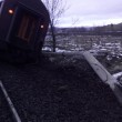 tren deraiat în Hunedoara