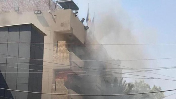 Incendiu la Ambasada României din Bagdad