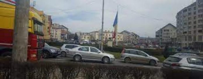 Foto: Trafic blocat in Cluj. Foto, sursa:stiridecluj.ro