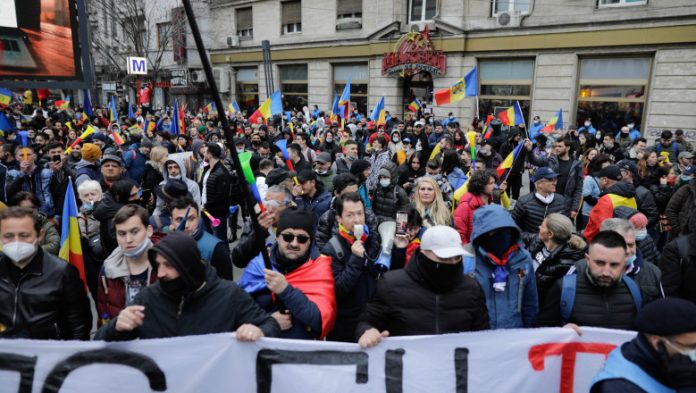 Protest Bucuresti. Foto sursa: digi24.ro